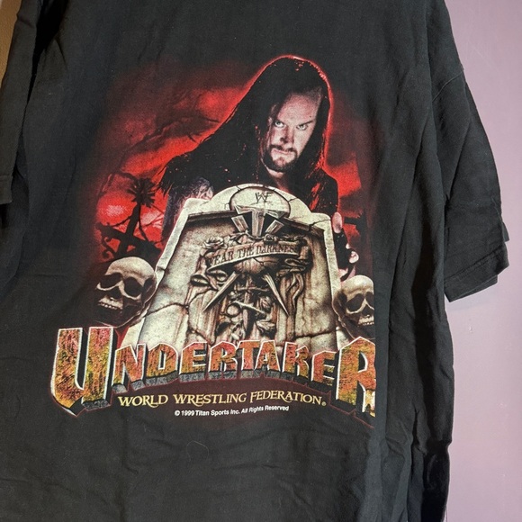 Vintage WWF Undertaker Wrestling T-Shirt Size XL - Picture 3 of 4